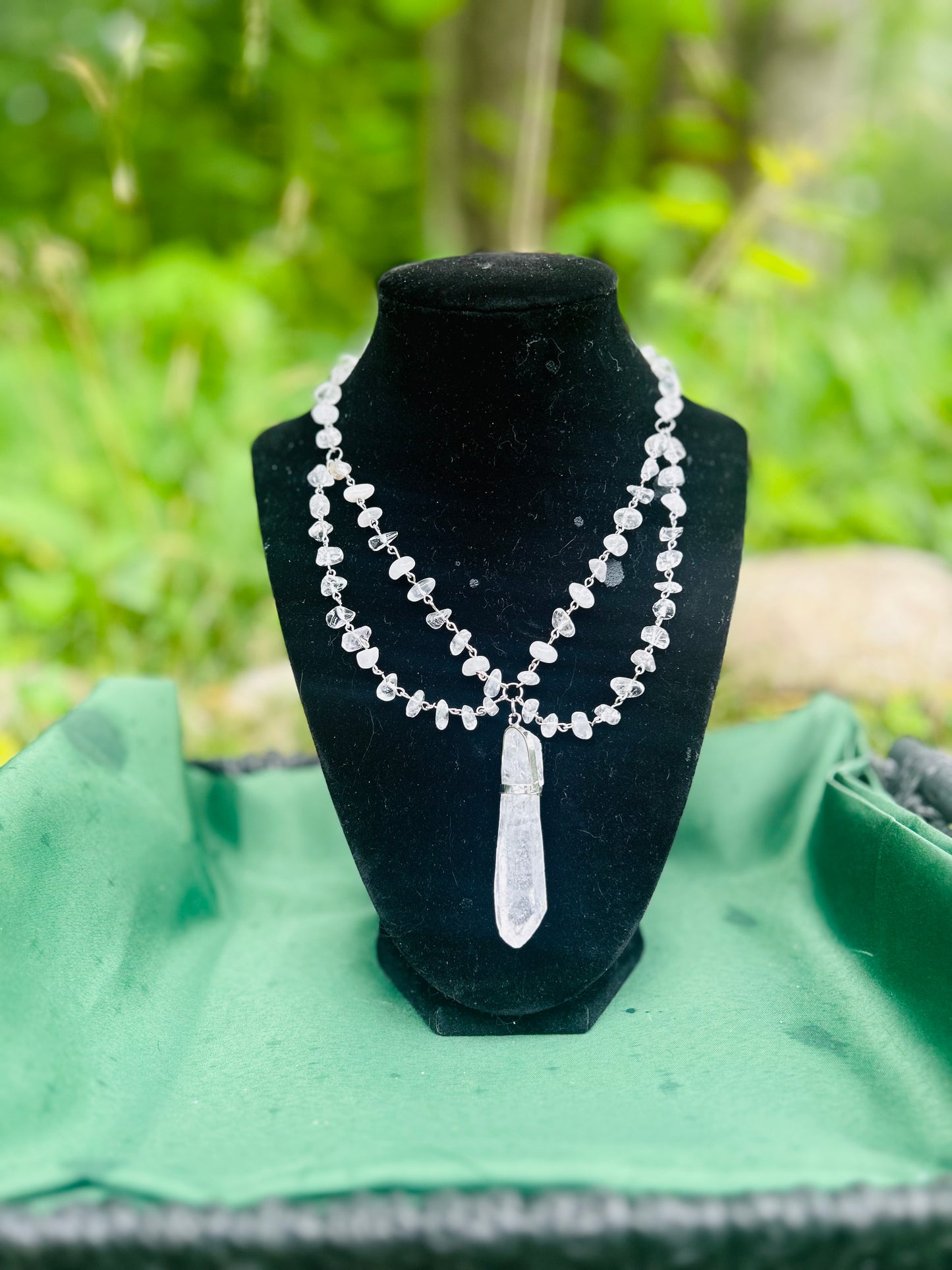 Handmade Silver Quartz Necklace!!!