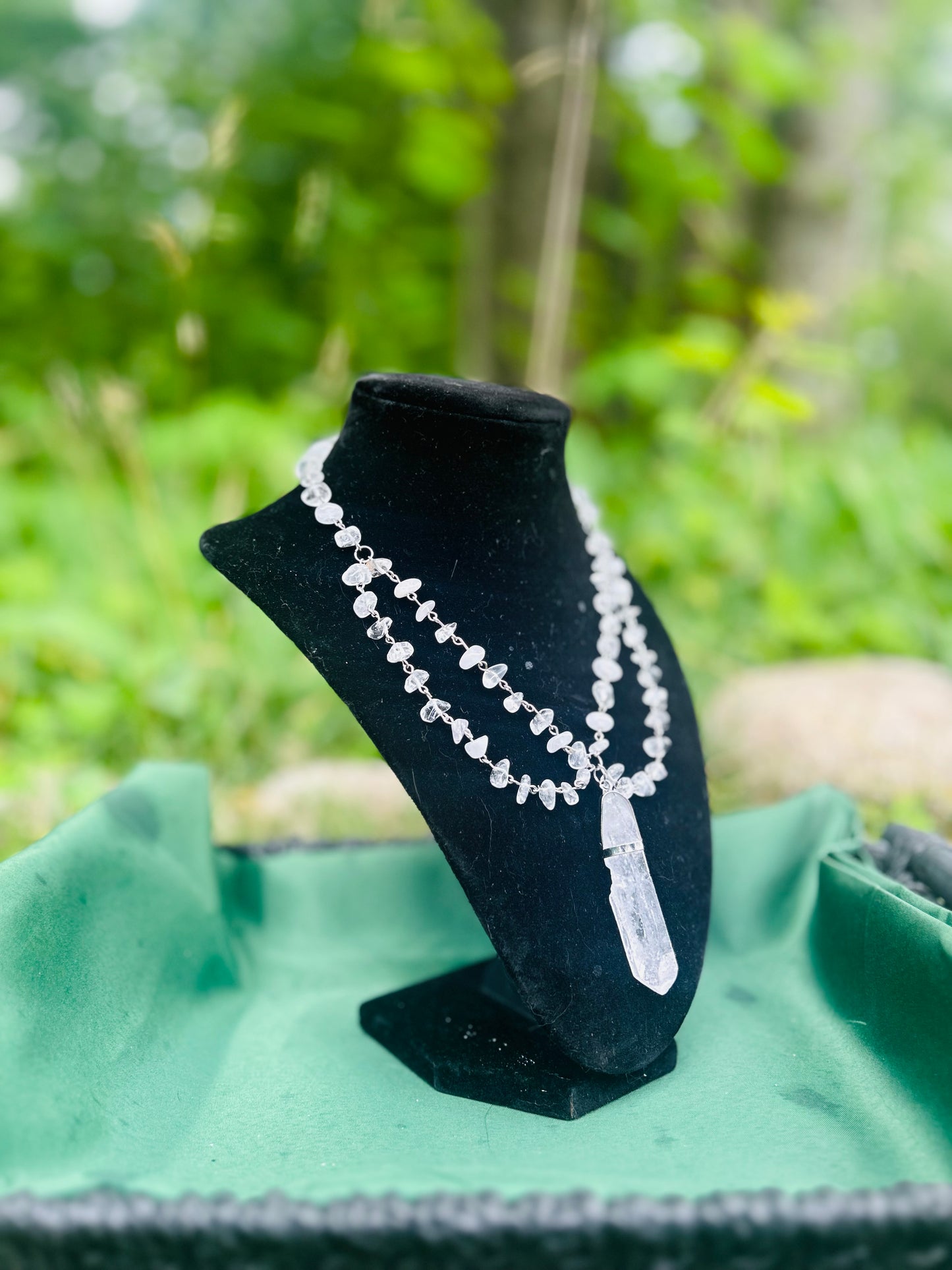 Handmade Silver Quartz Necklace!!!