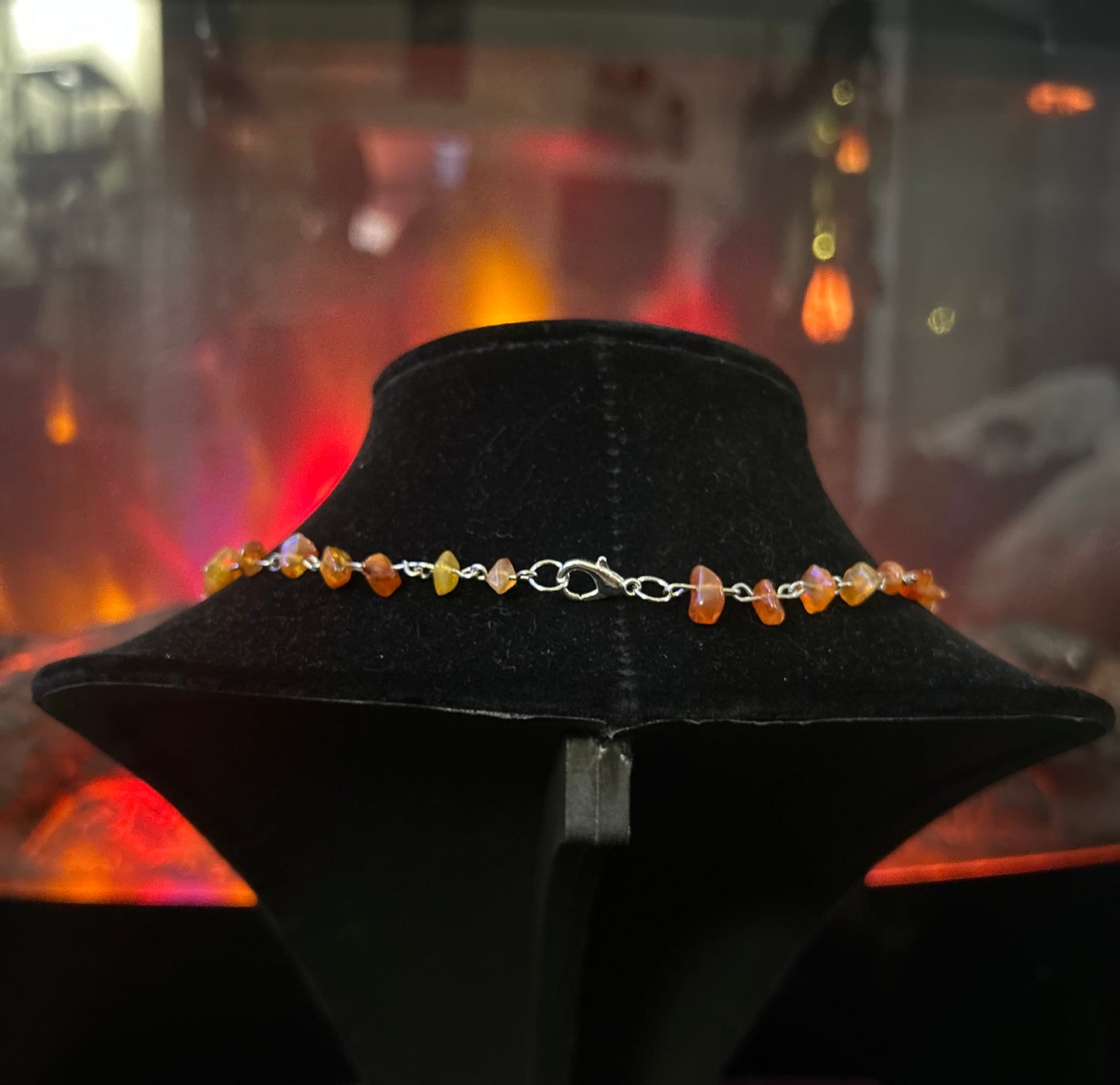Handmade Silver Carnelian Necklace!!