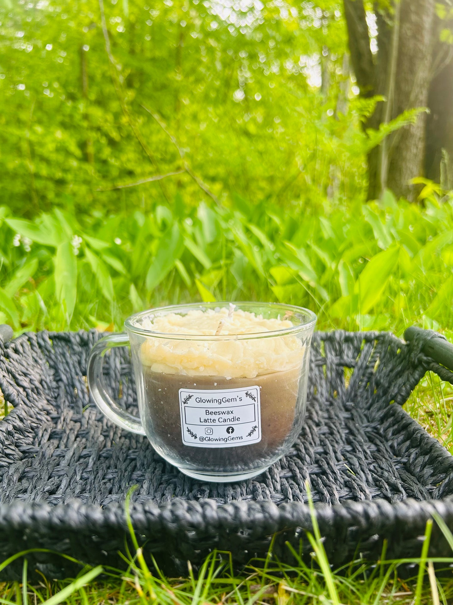 Handmade 10oz Beeswax Latte Candle!!!