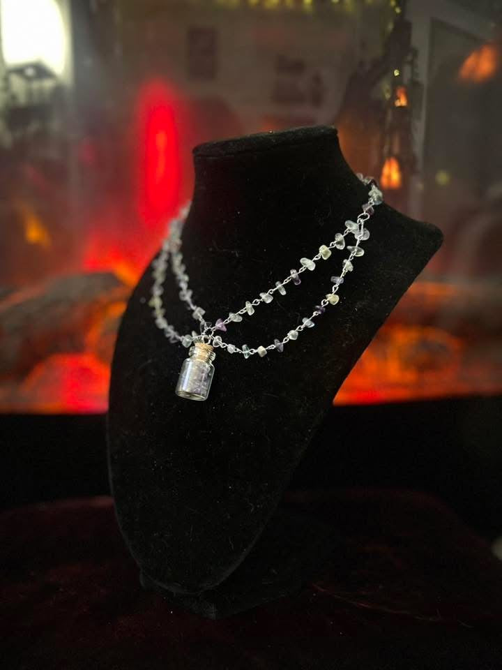 Handmade Silver Fluorite Necklace!!!
