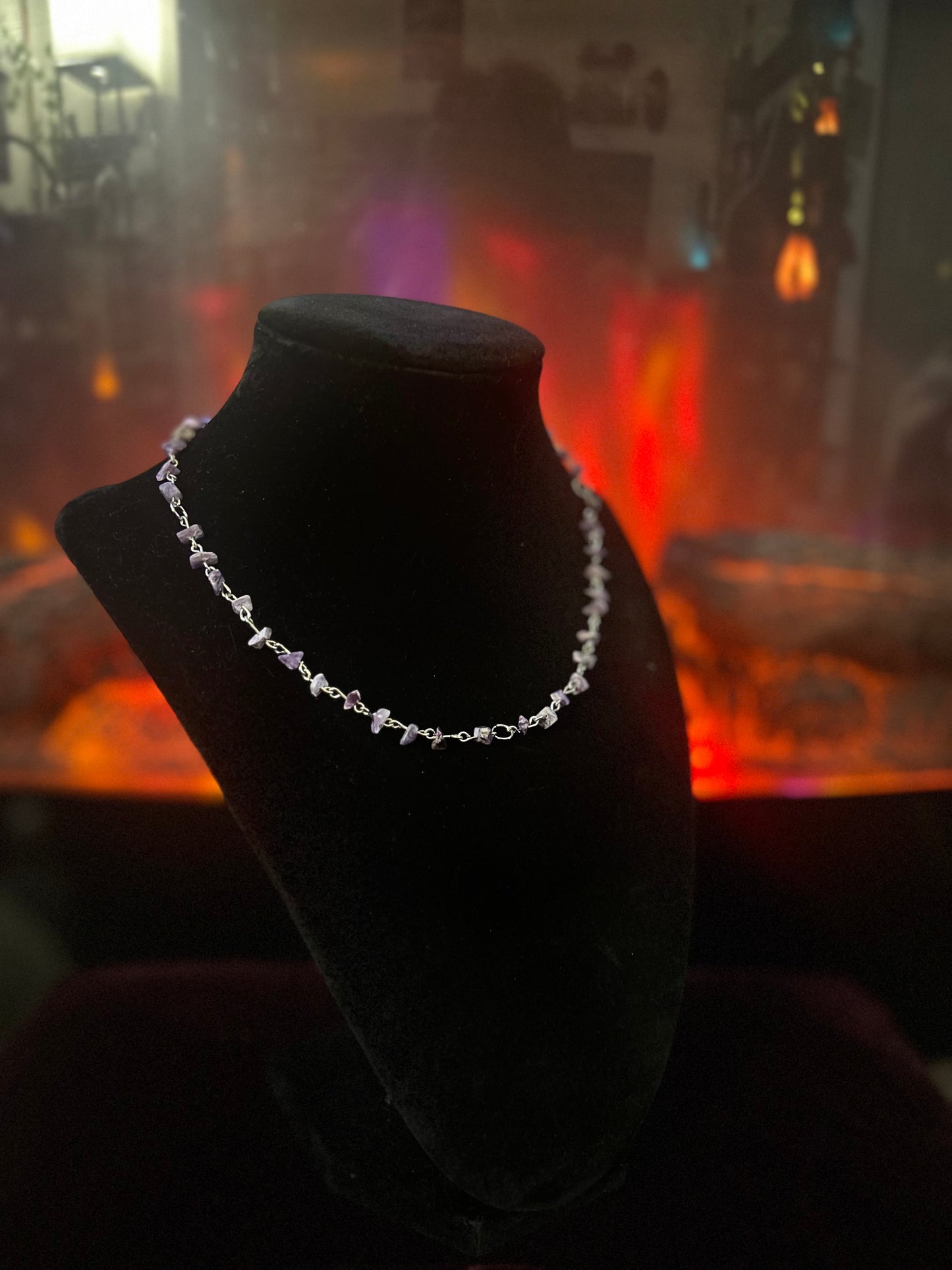 Handmade Silver Charoite Necklace!!!