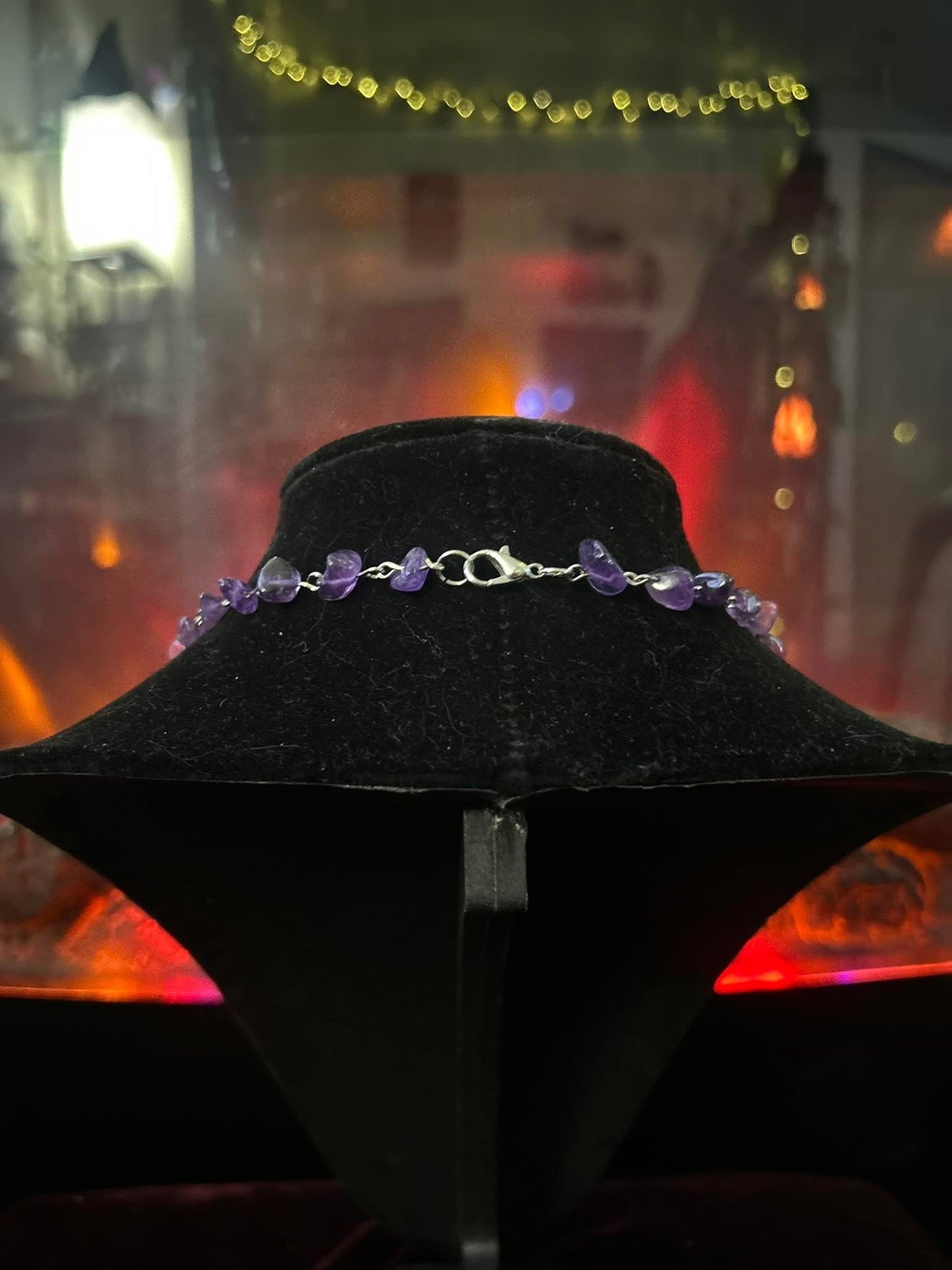 Handmade Silver Amethyst Mushroom Necklace!!!