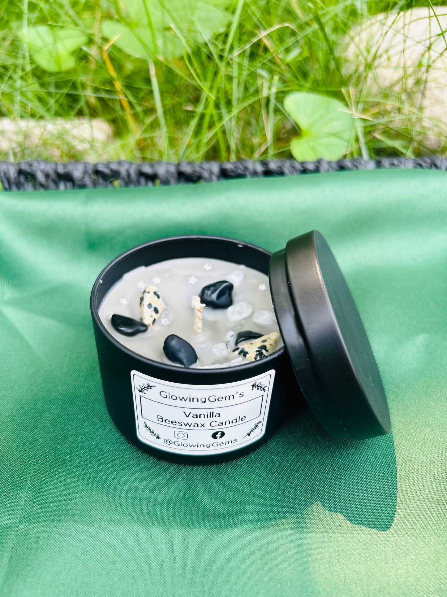 Hand-Poured Vanilla Beeswax Candles (8oz - 4oz)