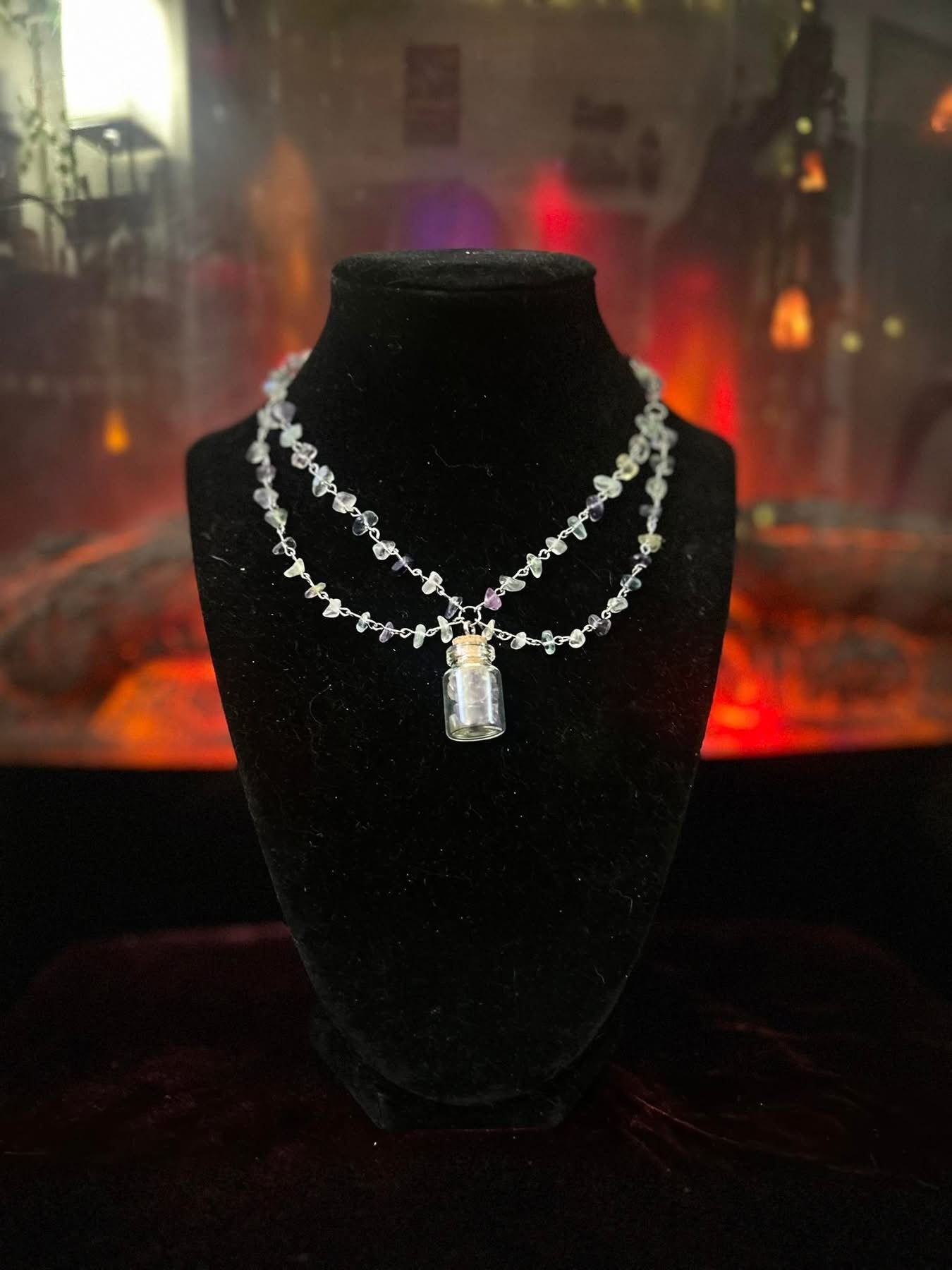 Handmade Silver Fluorite Necklace!!!