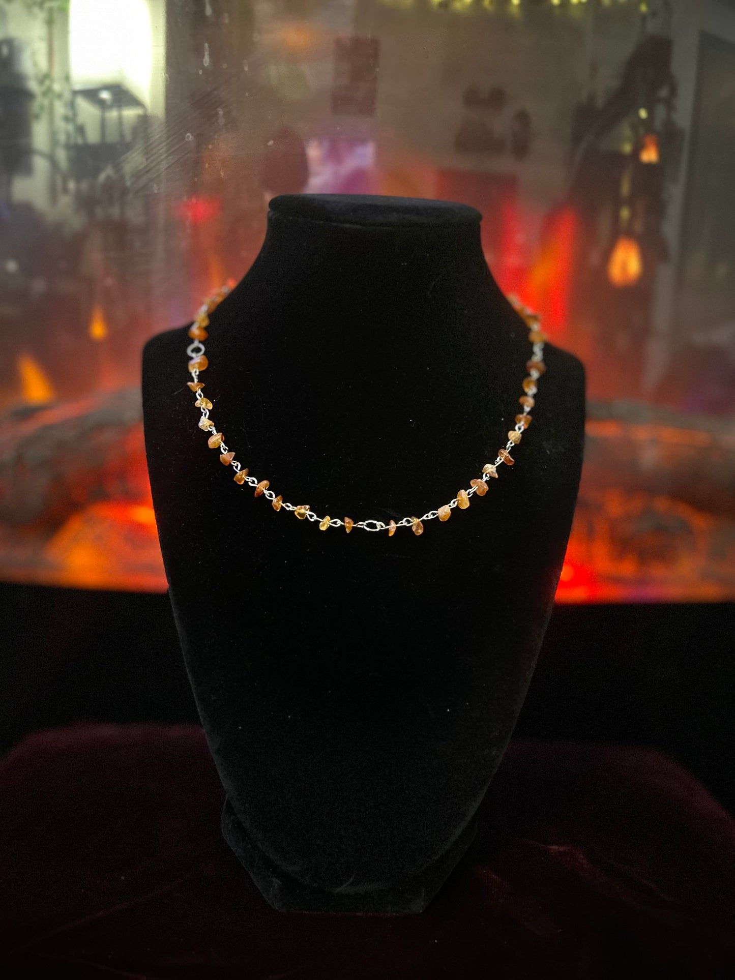 Handmade Silver Carnelian Necklace!!
