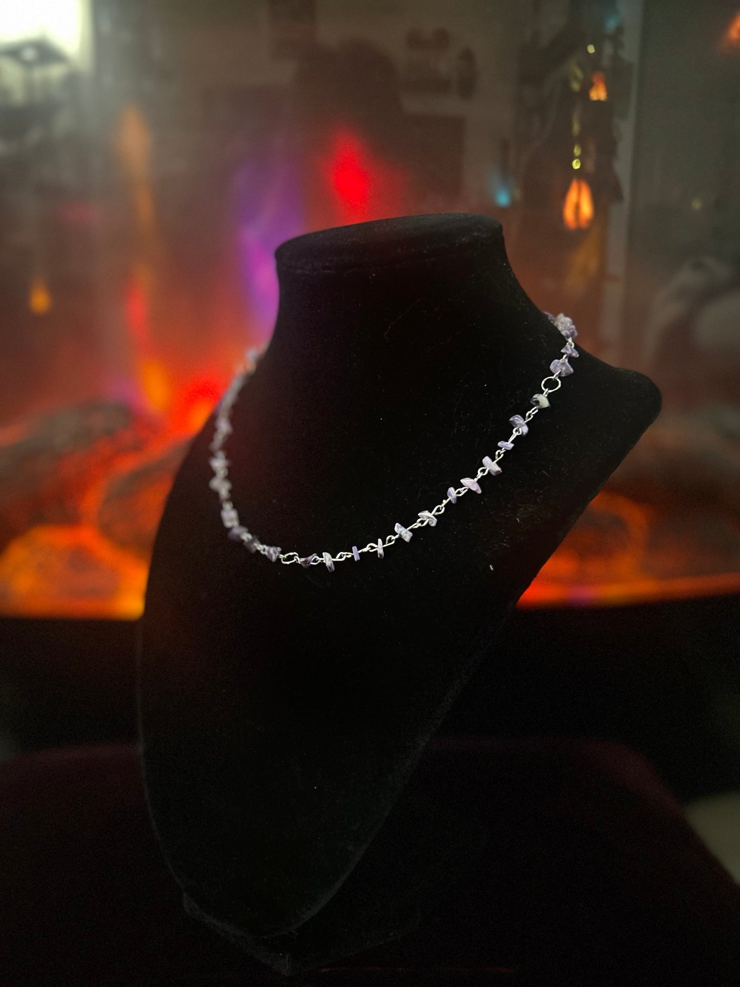 Handmade Silver Charoite Necklace!!!