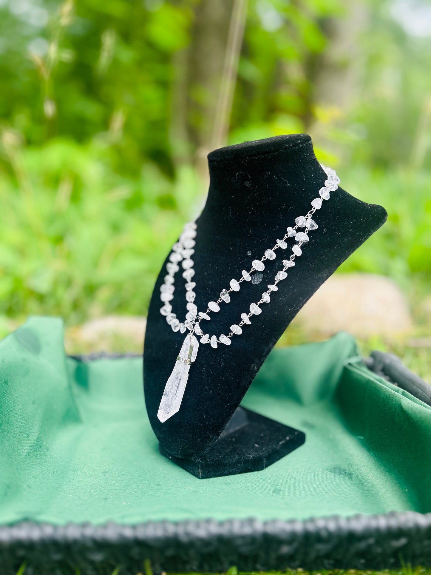 Handmade Silver Quartz Necklace!!!
