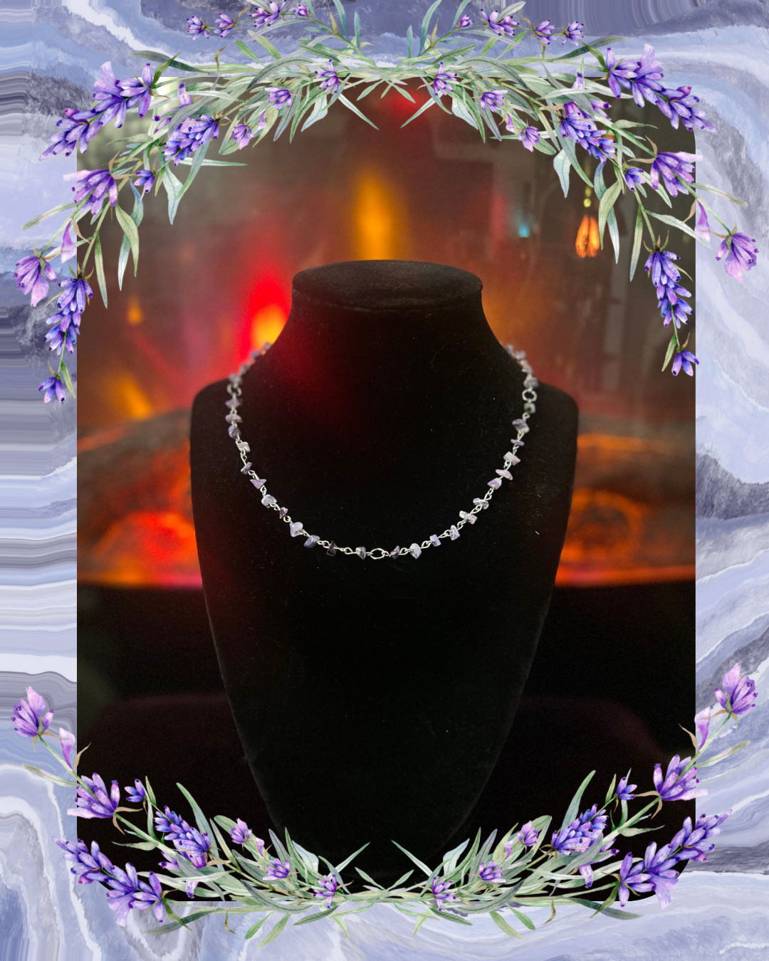 Handmade Silver Charoite Necklace!!!