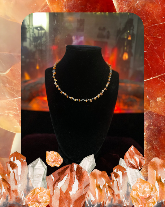 Handmade Silver Carnelian Necklace!!