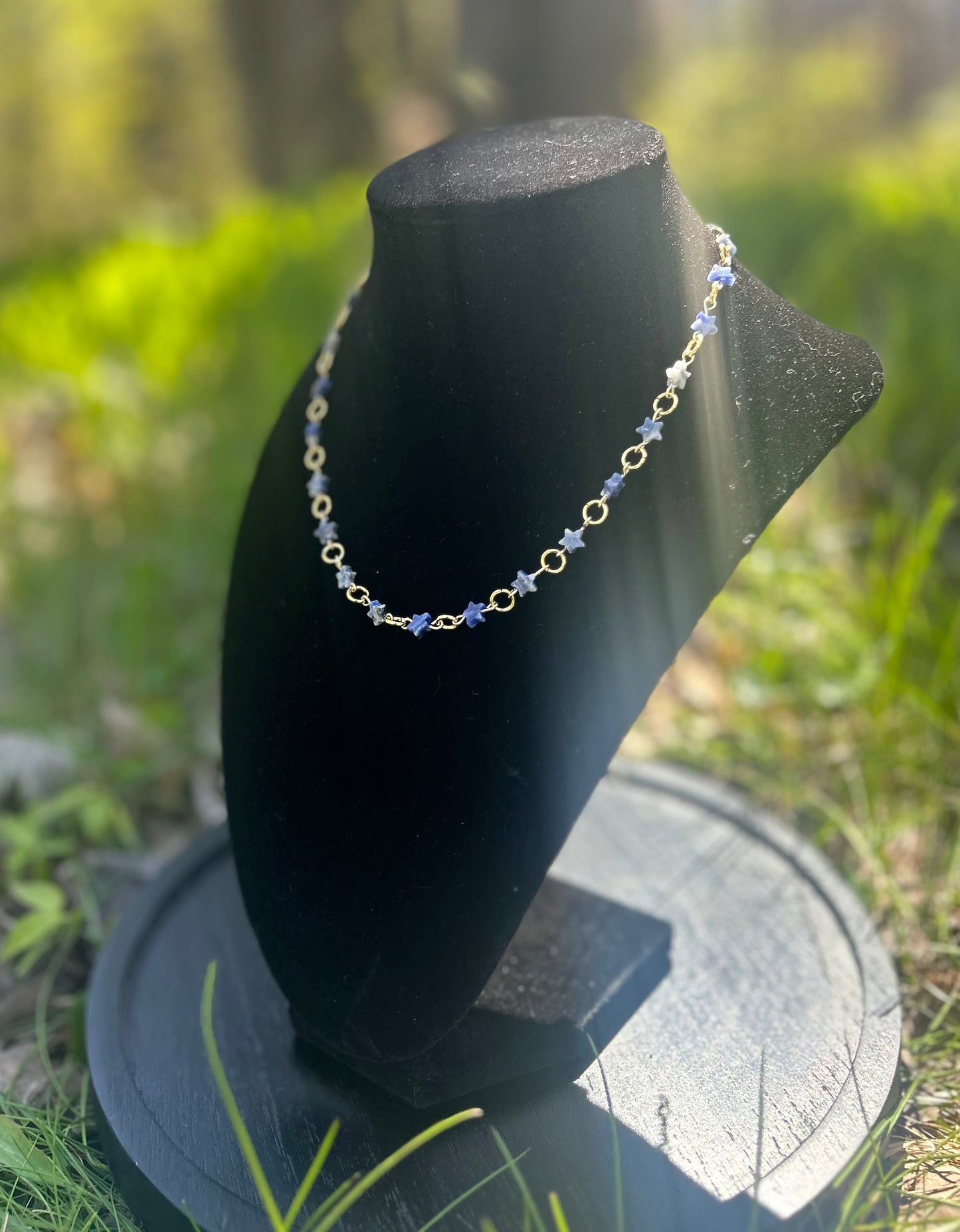 Golden Sodalite Star Necklace!