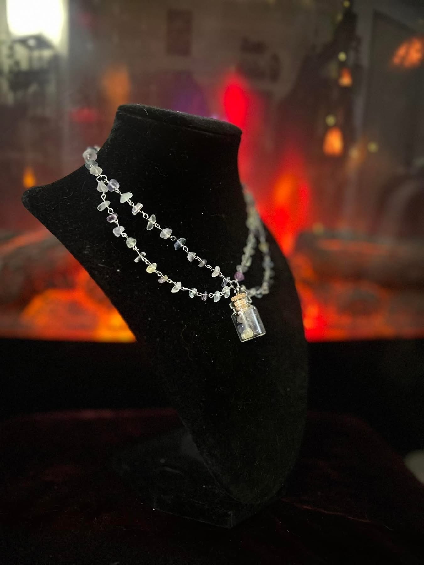 Handmade Silver Fluorite Necklace!!!
