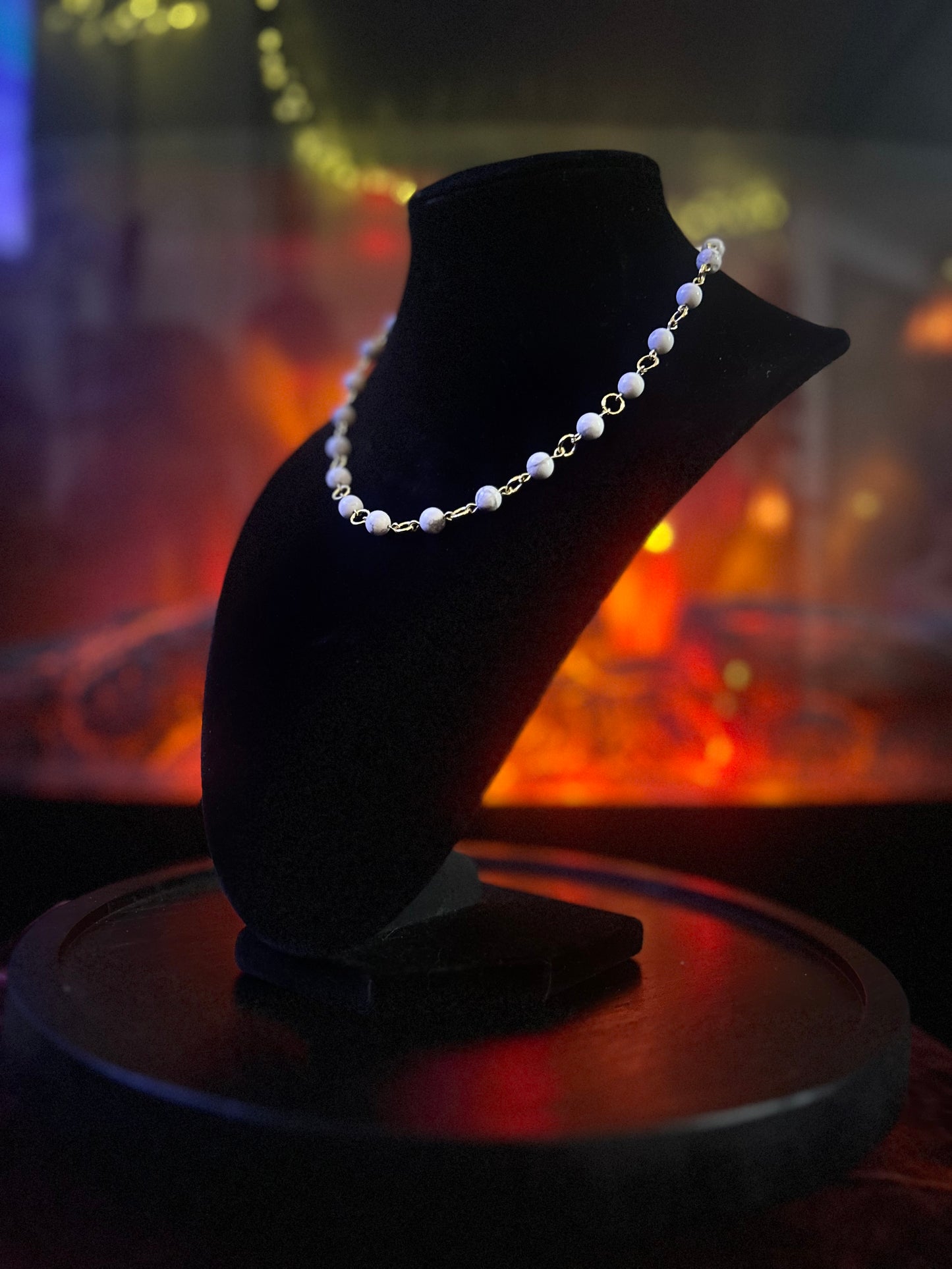 Golden Howlite Necklace!!!