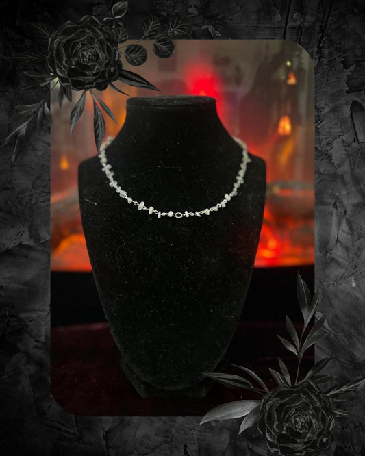 Handmade Silver Black Moonstone Necklace!!!