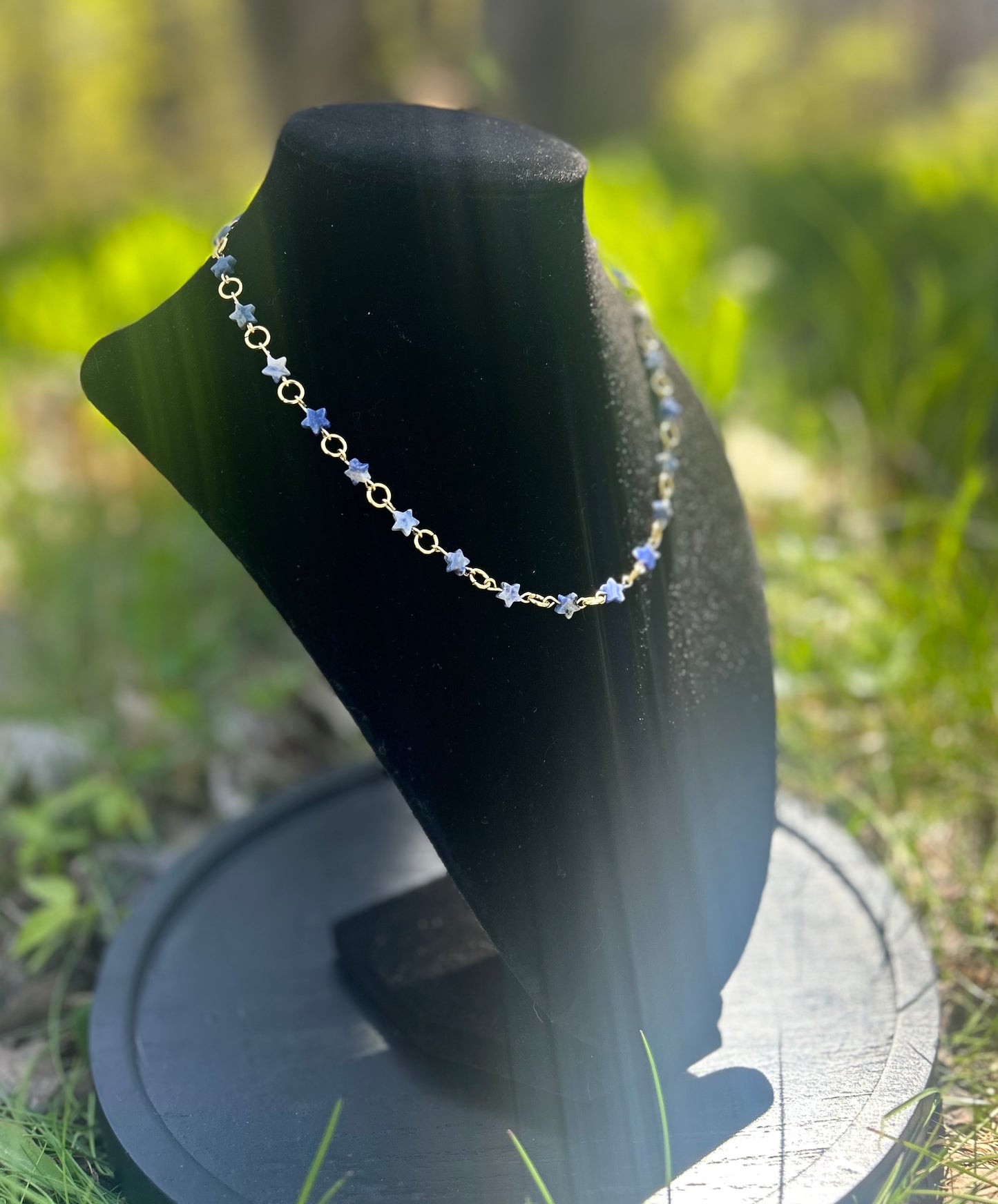 Golden Sodalite Star Necklace!