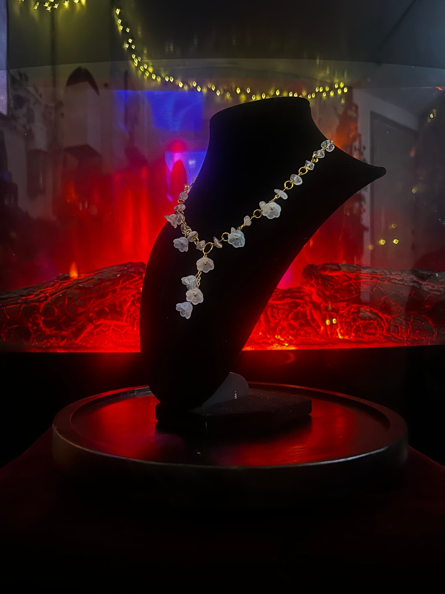 Golden Quartz Flower Necklace!!!