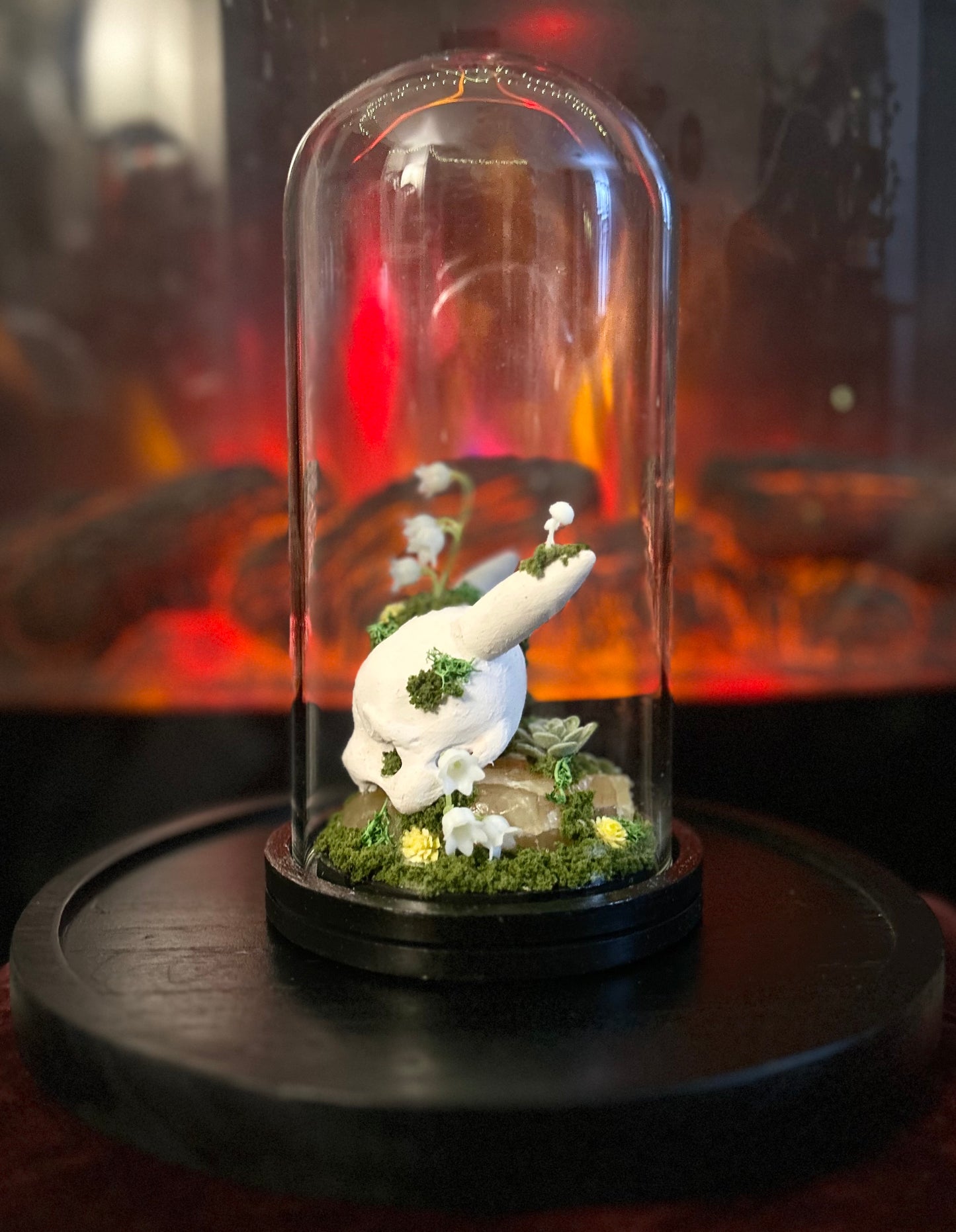 Faux Pikachu Skull Terrarium!