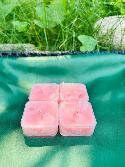 Hand-Poured Cherry Blossom Beeswax Tea-lights! (4)