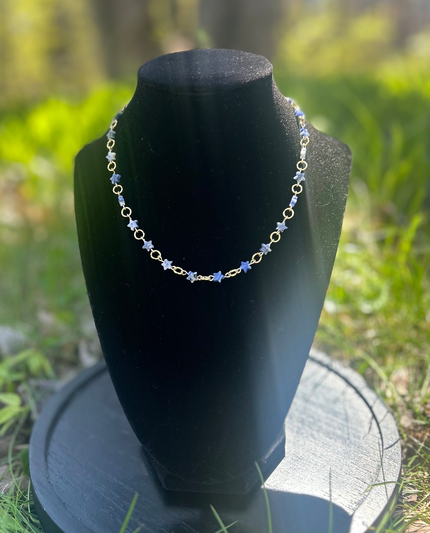 Golden Sodalite Star Necklace!