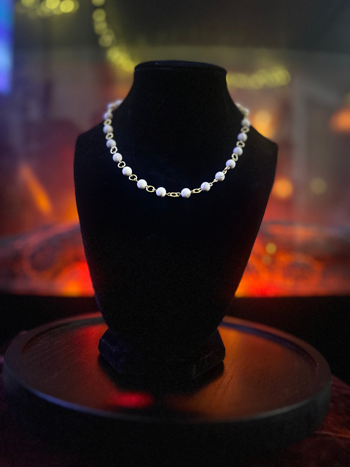 Golden Howlite Necklace!!!