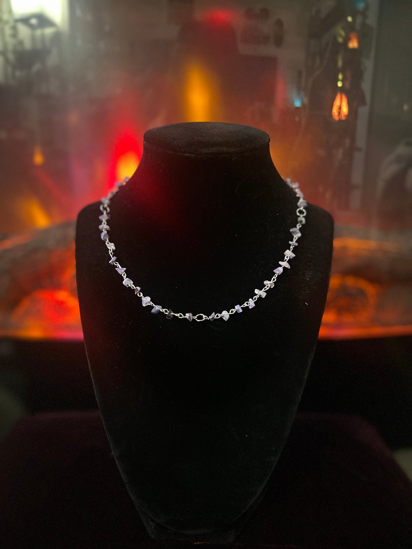 Handmade Silver Charoite Necklace!!!