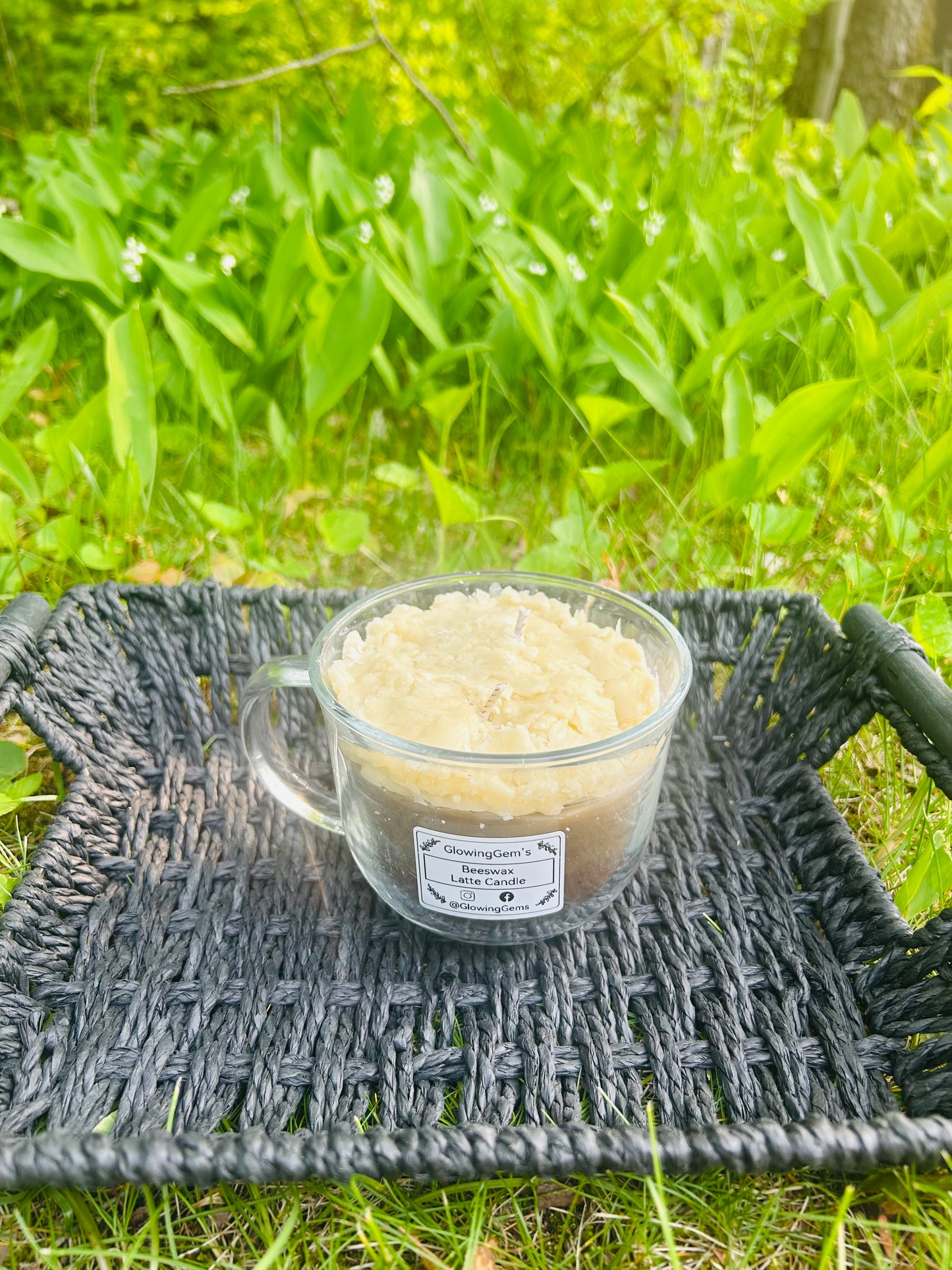 Handmade 10oz Beeswax Latte Candle!!!