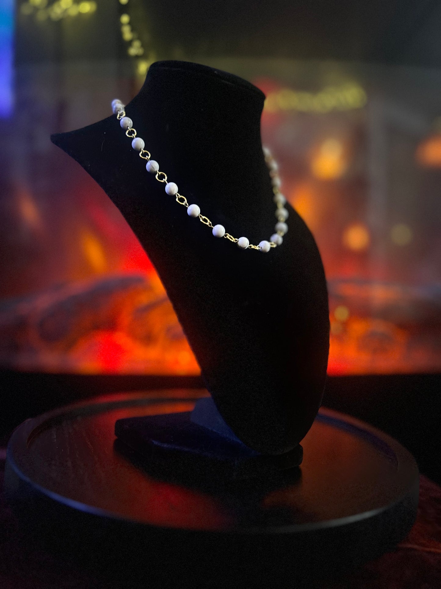 Golden Howlite Necklace!!!