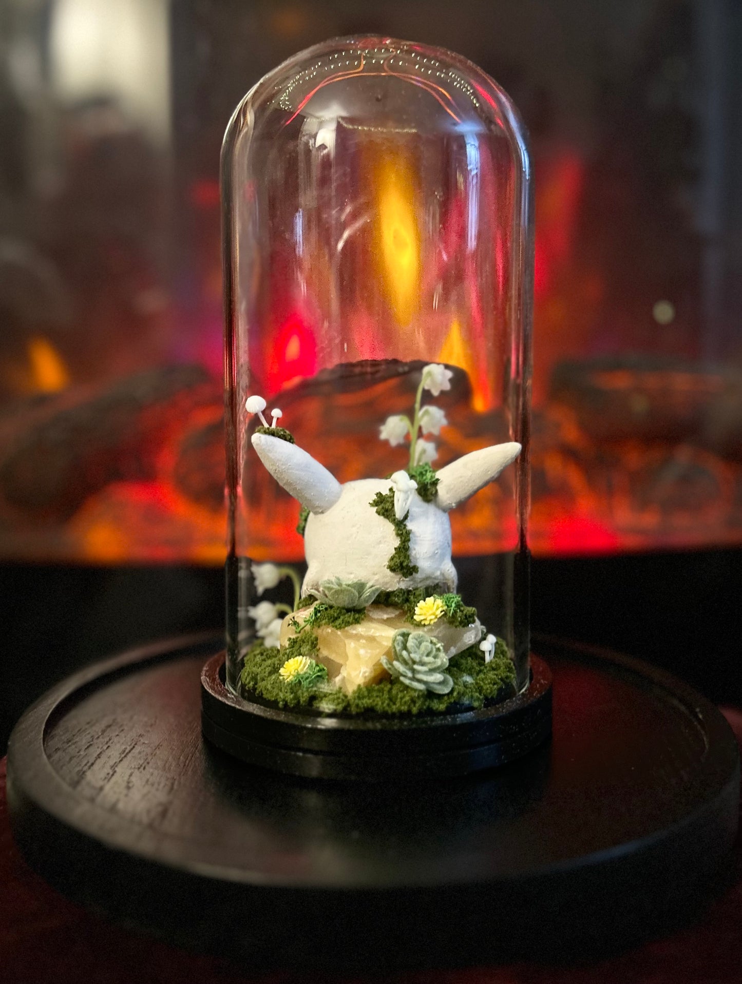 Faux Pikachu Skull Terrarium!