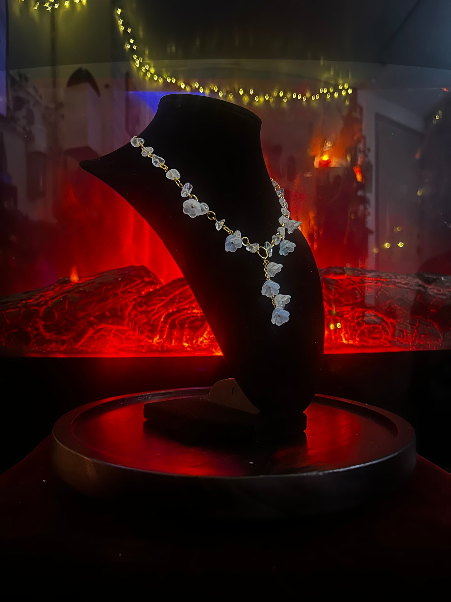 Golden Quartz Flower Necklace!!!