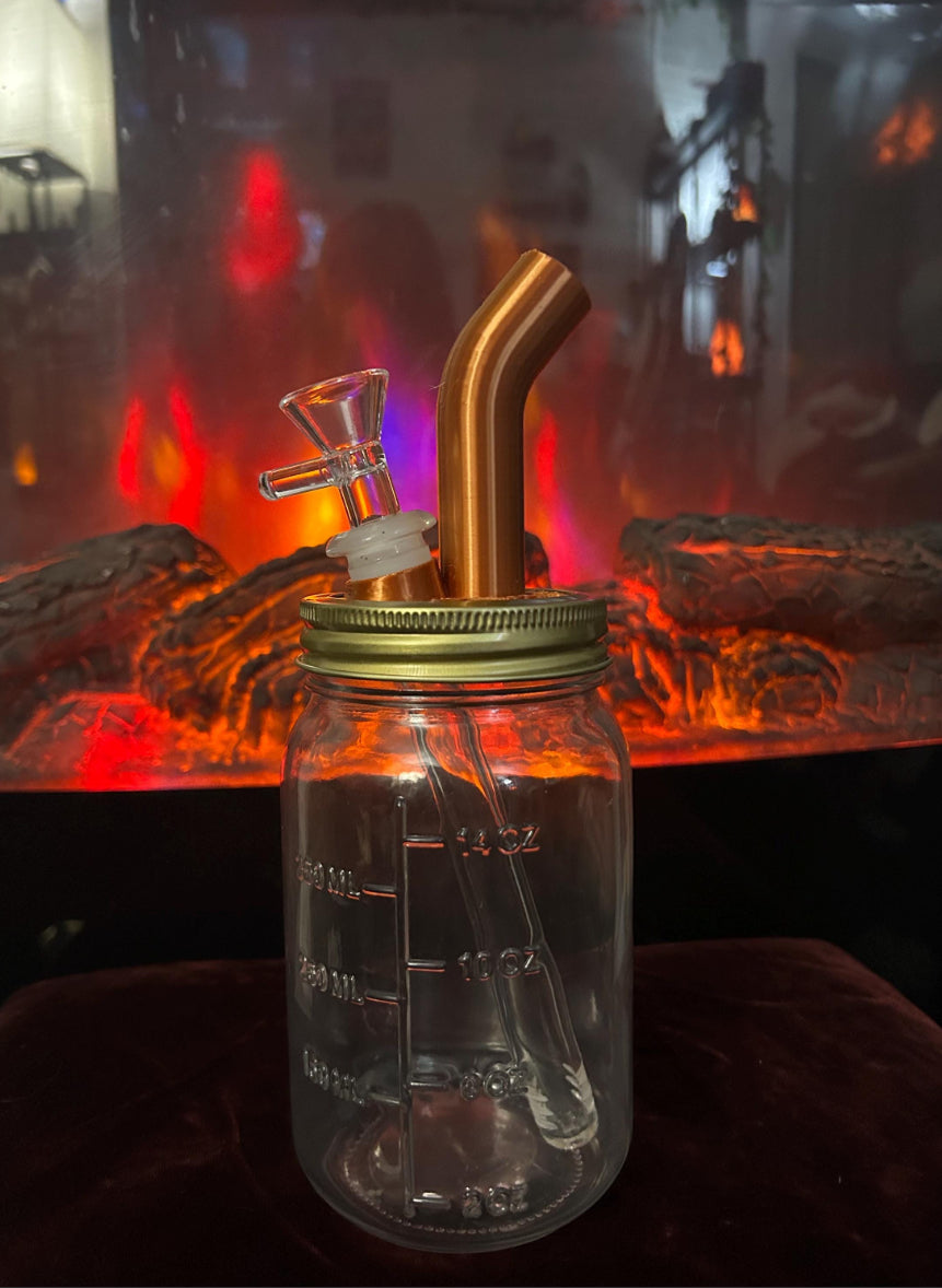 3d-Printed Mason Jar Bong!!!
